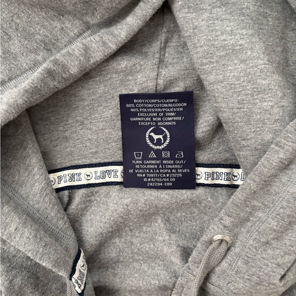 Victoria’s Secret PINK Y2K Gray Zip Up Jacket - Picture 8 of 8